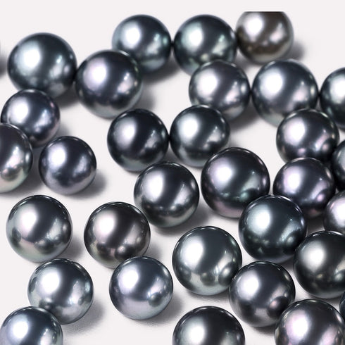 Tahitian Pearl Sasha Zirconia Earrings in Sterling Silver